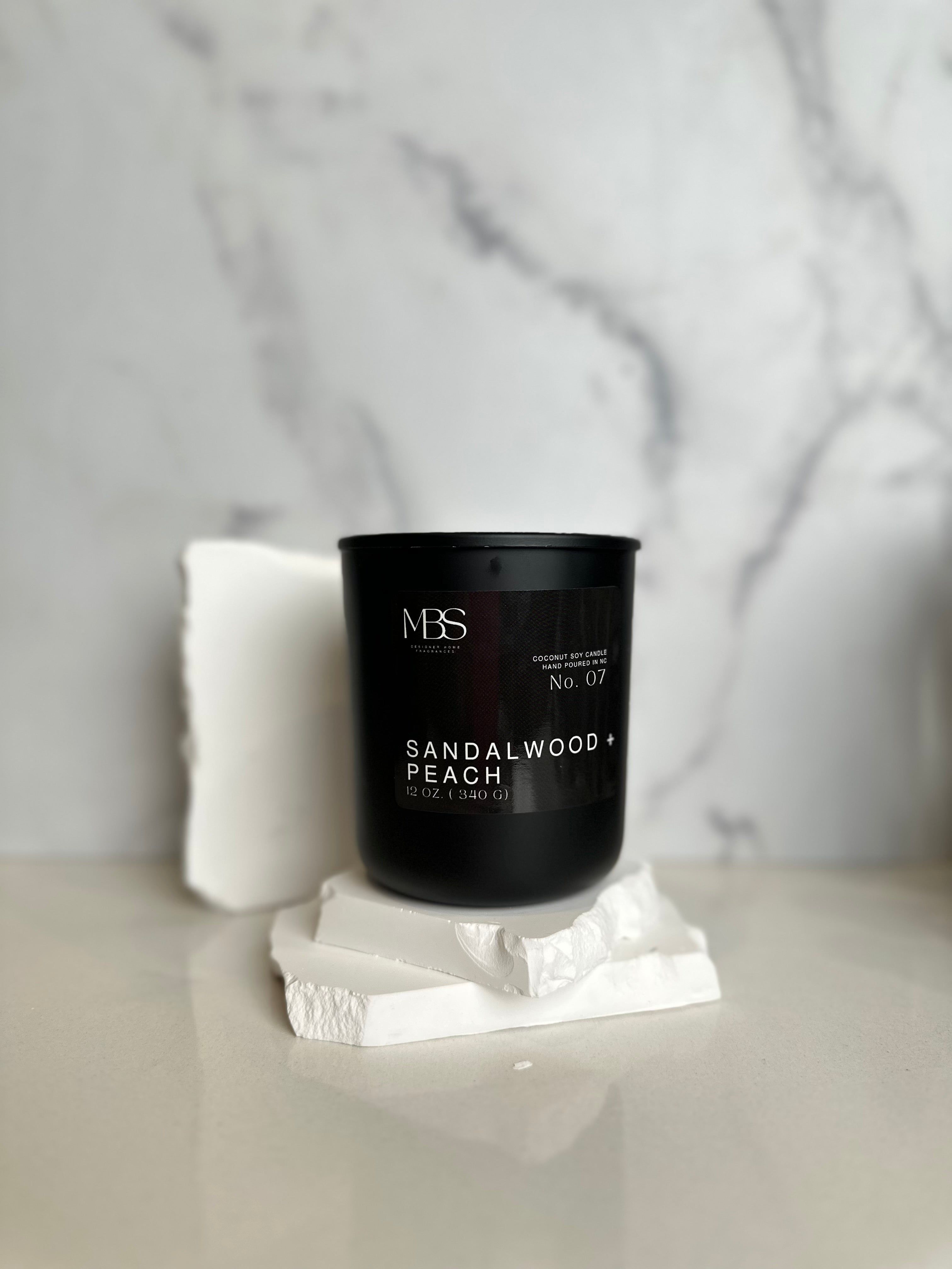 Sandalwood + Peach | 12oz Candle