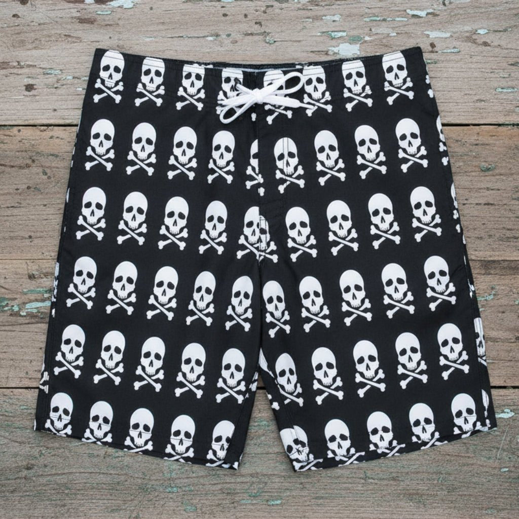Men's Pirate Skulls Board Shorts