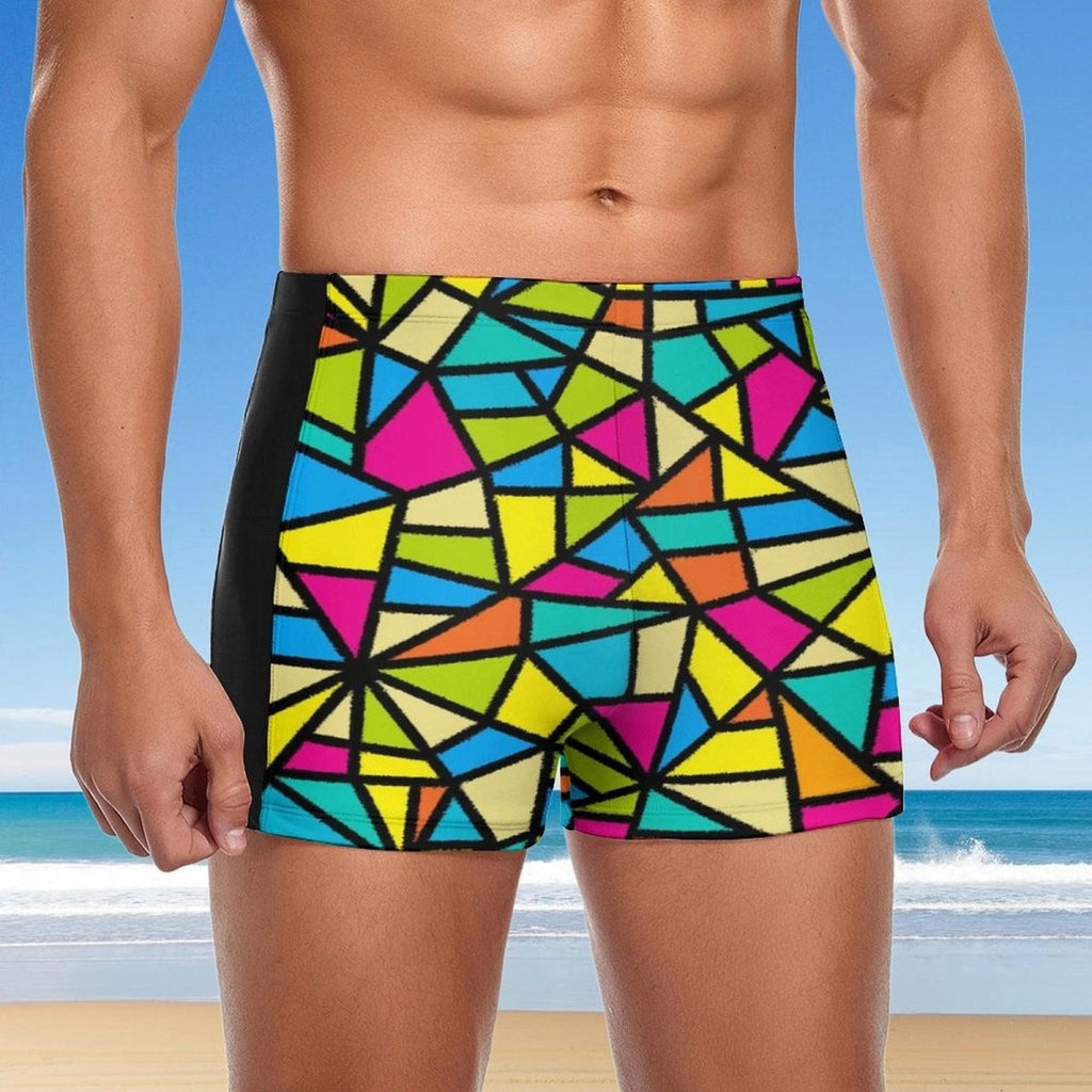 Men's Swimming Trunks 🎨  Abstract Art Print