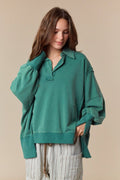 Relaxed Collar Crew