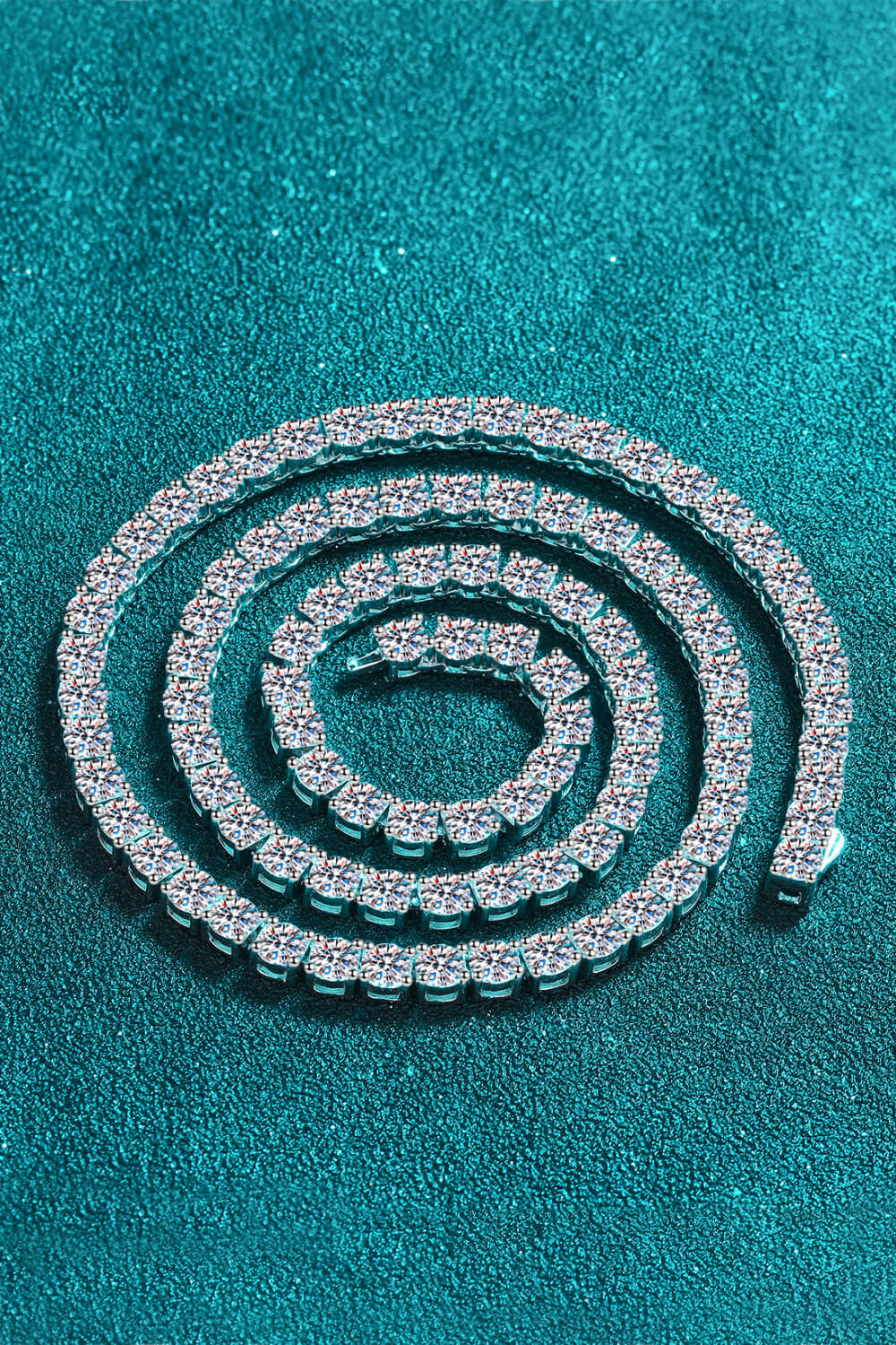 31 Carat Sparkala™ Tennis Necklace (Rhodium Over Pure Sterling Silver)