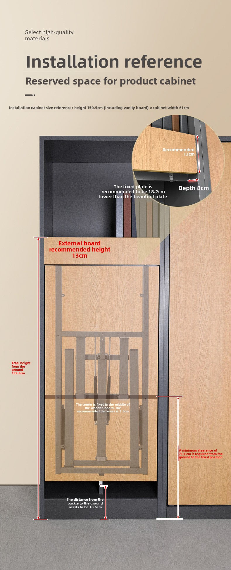 Fold Down Wall Table Accessories Wall Folding Table Multifunctional Wall Mounted Folding Table Accessories for Dining, Home,