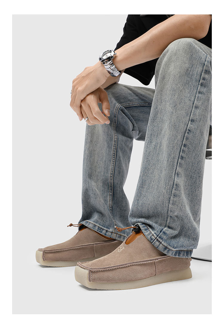 square toe suede loafers shoes for man luxury designer shoes casual sneakers for man skateboard mocasines