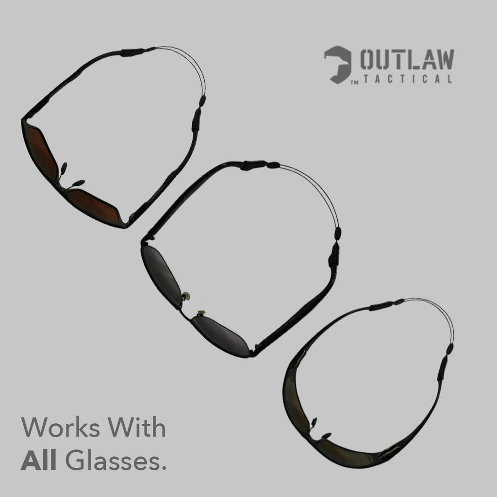 Tactical Glasses Retaining Cord & Ear Hook Grips