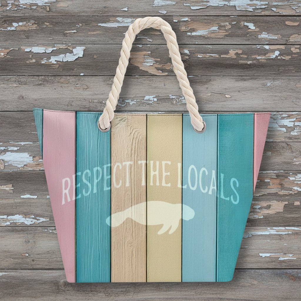 Manatee Hemp Rope Tote Bag | Respect The Locals