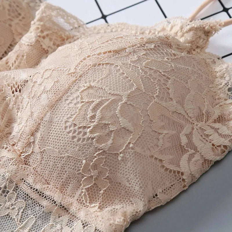 Summer Women Lace Sexy Top Sun Sleeveless Tops padded Bralette Bra Bustier Zipper Back Club Crop Tank lingerie женское белье