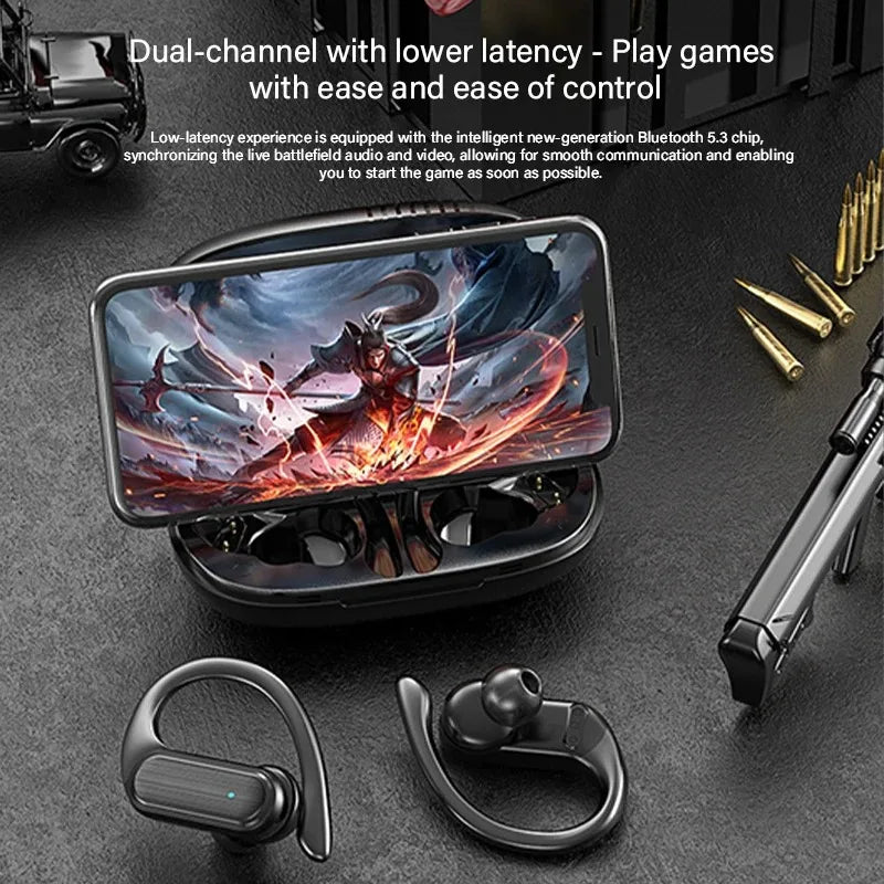 The wireless Bluetooth headset A520 features high-quality and high-definition sound, and it also has a sweat-proof touch light.