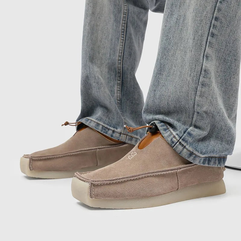 square toe suede loafers shoes for man luxury designer shoes casual sneakers for man skateboard mocasines