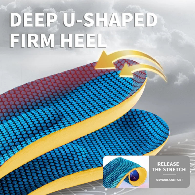 Orthopedic Insoles for Feet Sport Shock-absorbing Insole for Shoes Arch Support Plantar Fasciitis Templates Pads Men Women Sole