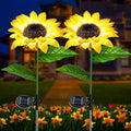Simulated Outdoor Solar Sunflowers Smart Sense Garden Lights Yard Wedding Thanksgiving Decor Light Waterproof LED Lawn Light