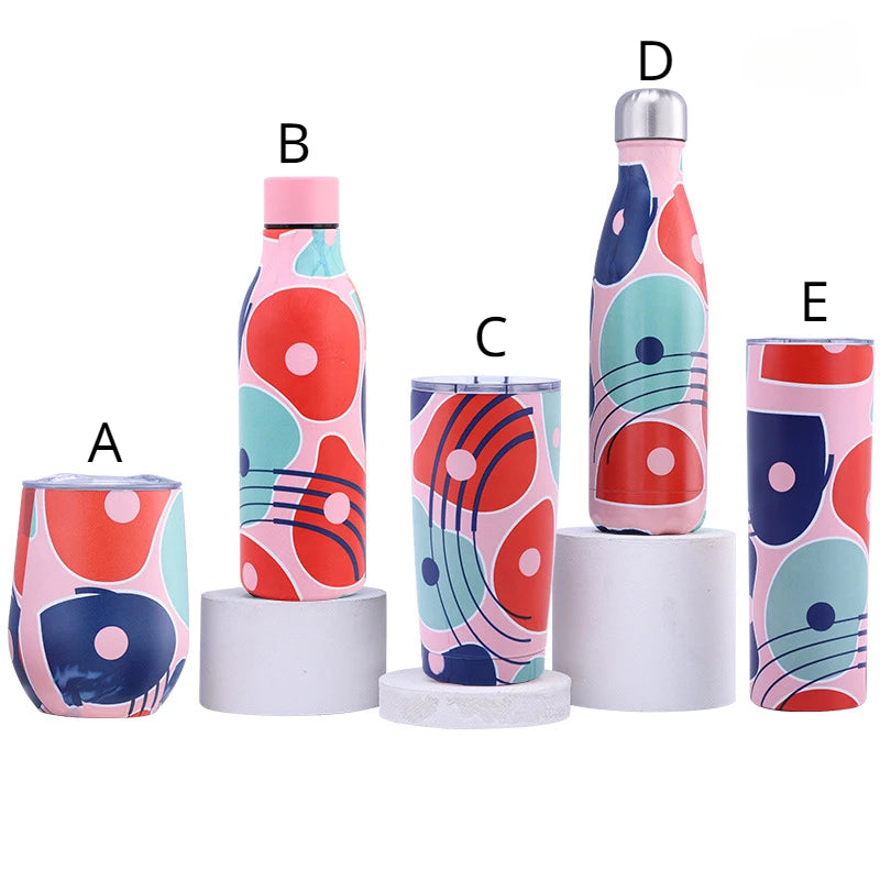 Cup Thermal Bottle for Coffee Travel Mug Insulated Tumbler School Water Bottle Stainless Steel Thermo Thermos Hot Themo Carry