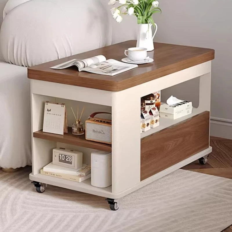 Folding Coffee Tables Multifunctional With Wheels Living Room Storage Side Tables Lounge Center Dining Table Hotel Furniture