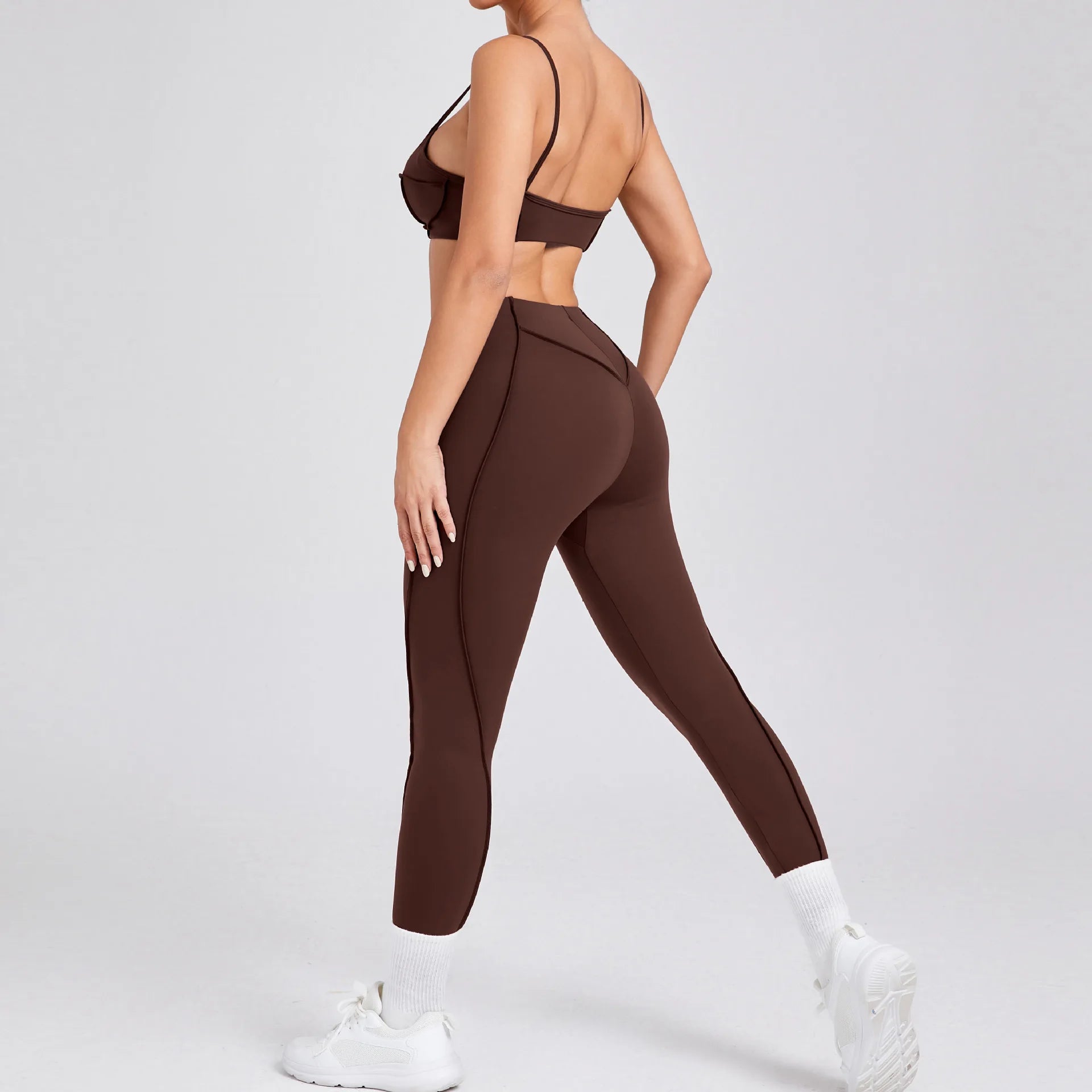 1/2 Pcs Yoga Bra Sets for Women Gym Suit Fitness Outfit High Waist Workout Leggings Activewear