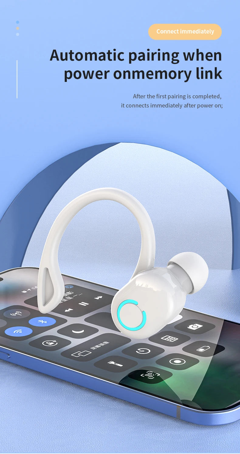 Wireless Headphones Bluetooth 5.0 Earphones With Mic Single in-Ear Sports Waterproof TWS Earbuds Bluetooth Handsfree Headset