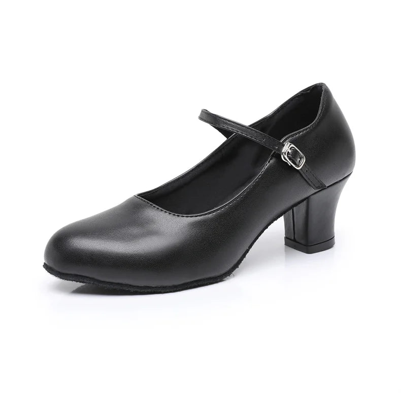 New women's dance shoes Latin party Social Dancing tango jazz elegant dance shoes closed toe black modern dance shoes 35-45