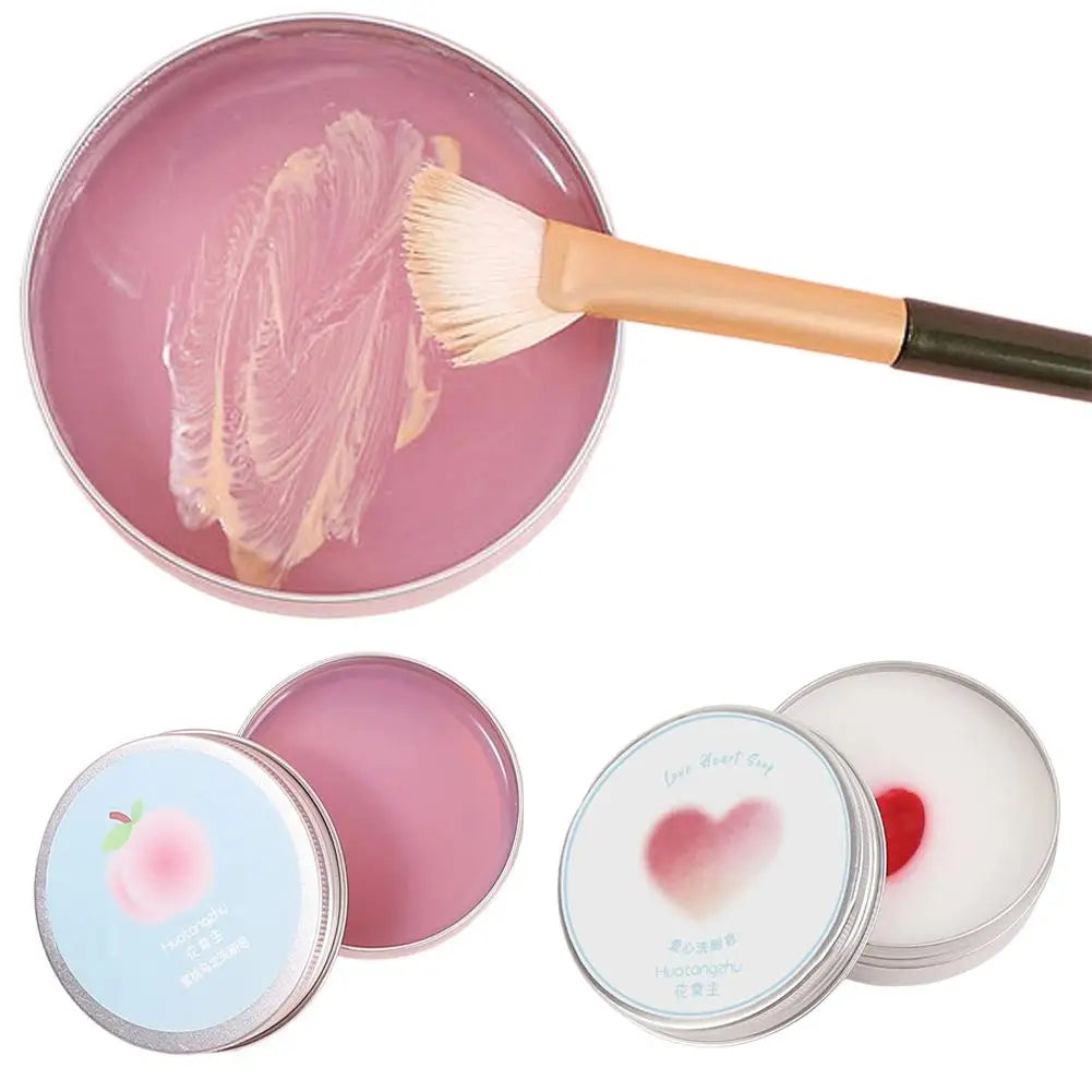 Makeup Brush Cleaner Soap /Silicone Mat, Deeply Cleans Cosmetic Color Removal for Synthetic & Natural Makeup Brushes & Sponges