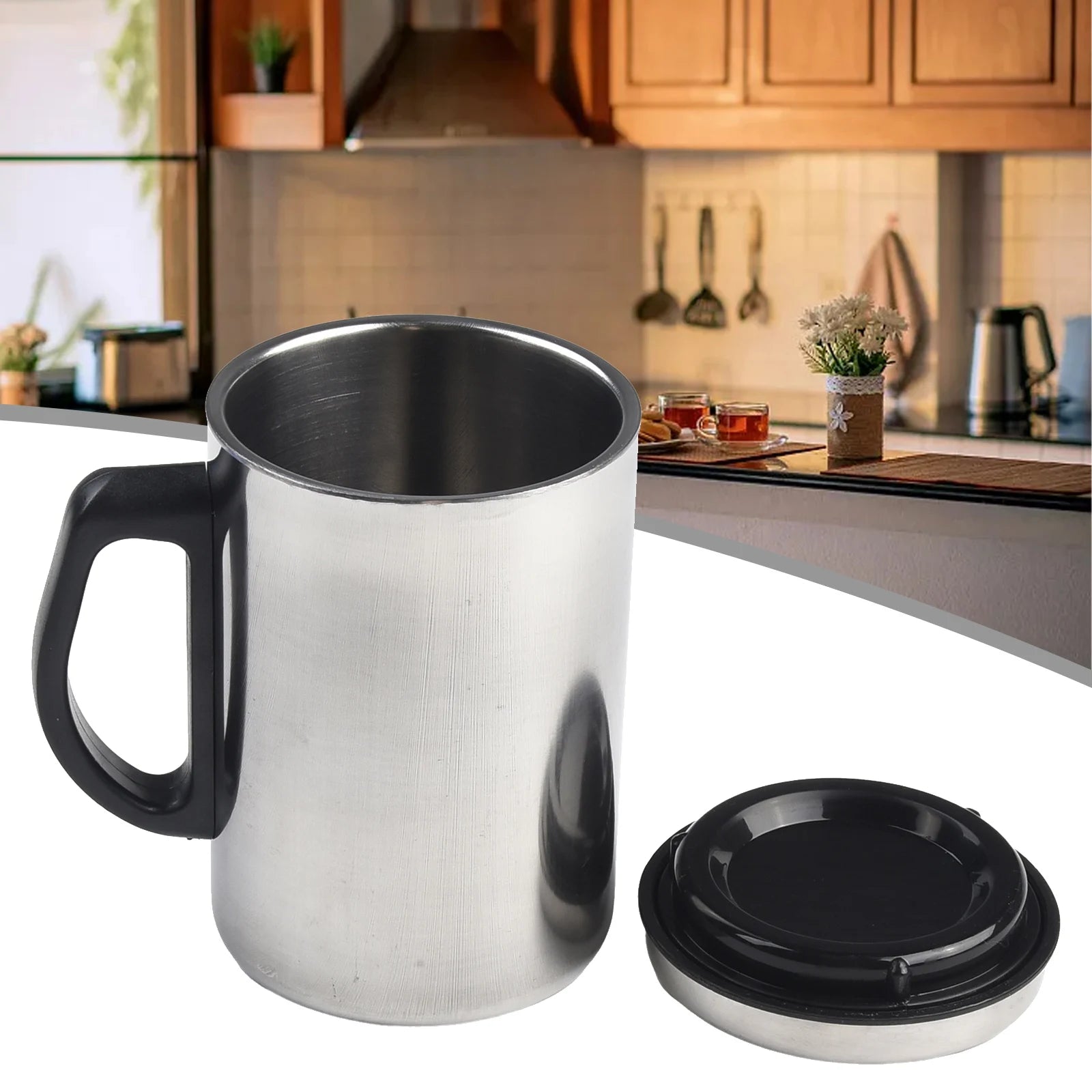 350/500ml Stainless Steel Thermal Cup With Lid Insulated Cup Coffee Milk Tea Cups Office Water Mugs For Travel Camping Water Cup