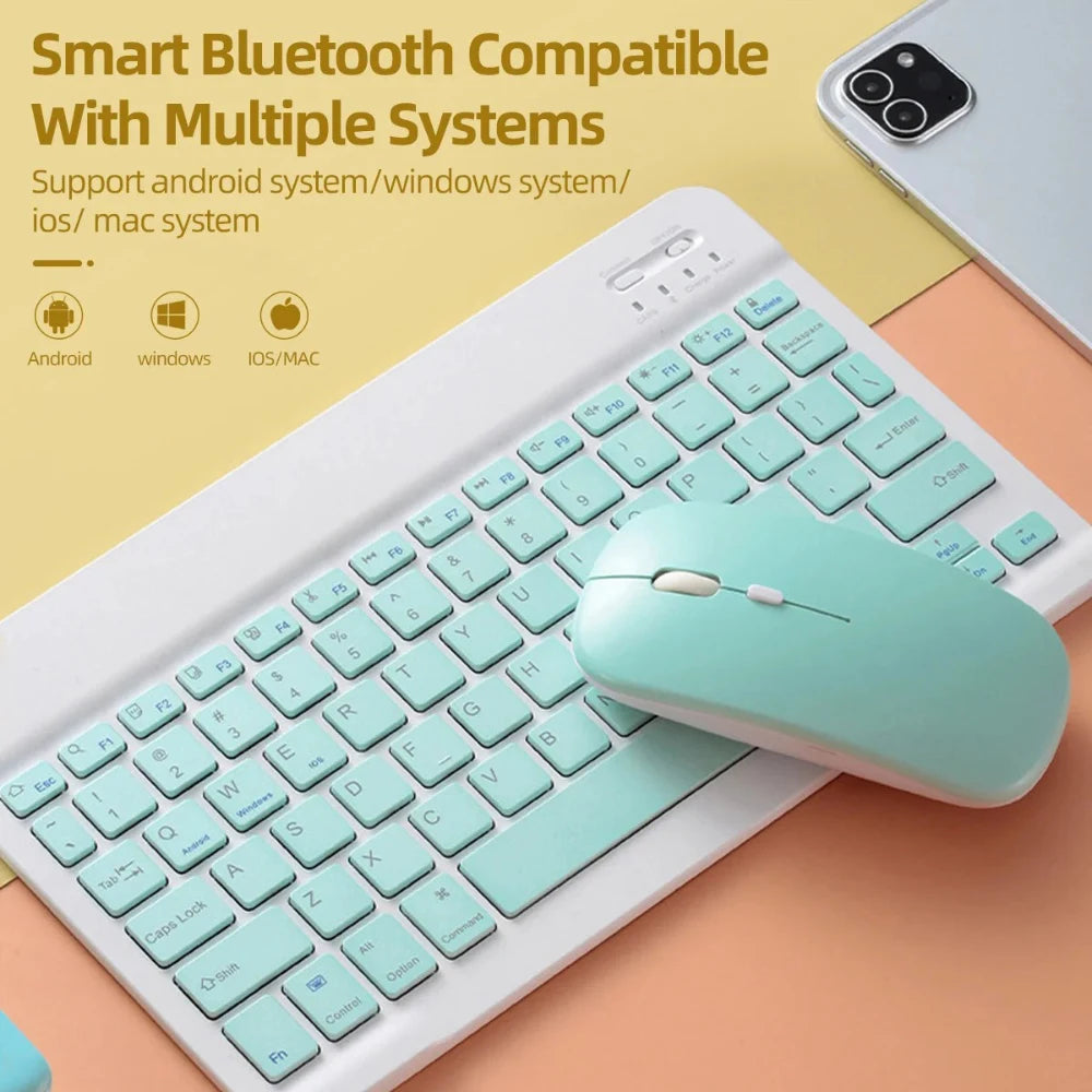 Bluetooth-compatible Mouse Wireless Mouse Silent Computer Mice Portable Working Gaming Mouse For Laptops iPad Tablet PC Computer