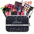 24 piece cosmetic gift box, including eye shadow, liquid foundation, lipstick and makeup brush, girls' beauty supplies
