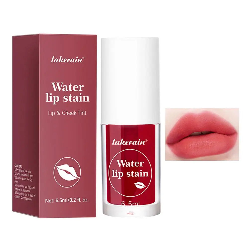 Lakerian Water Lip Stain Moisturizing Water Tint Lip Glaze Long Lasting Hydration Non-Stick Waterproof Lip Tint Natural Makeup