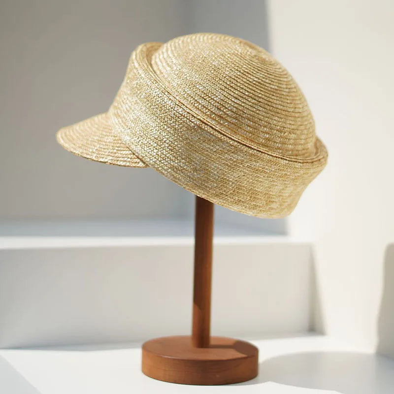 Summer Sun Woman Hat Irregularly Straw Hat Visor Hat Newsboy Hat Outdoor Activities Street Beach Travel Derby Hats Base