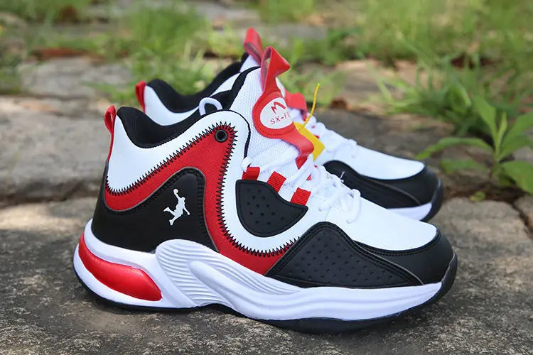 Men's High-Top Basketball Shoes New Wear-Resistant Sports Sneakers Athletic Outdoor Casual Training Boots