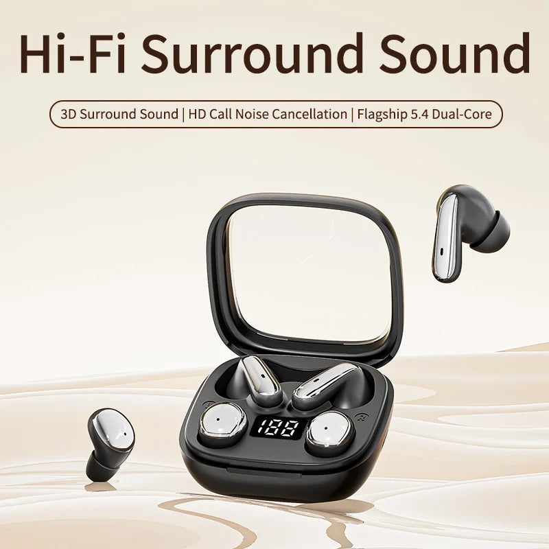 Wireless Bluetooth Earbuds Dual 2-in-1 In-ear for Sleep Running Sports Long Battery Life Couple Set