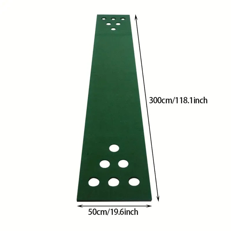 Golf Pong Putting Game Set with Front Border for Indoor & Outdoor,Training Aid for Backyard, Party, Office