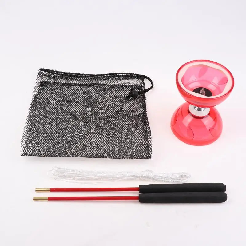 1set Portable Diabolo Chinese Yoyo Diabolo Set Professional Fitness Gear For Adults Kids Elderly Outdoor Indoor Agility Exercise