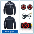 New Loose Cooling Work Clothes For Both Men And Women Summer Sun Protection Jacket Air Conditioning Suit With Two Fans Clothing