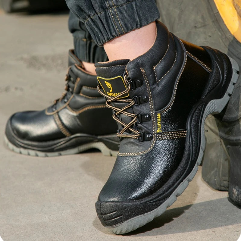 Steel Toe Shoes for Men Women Lightweight Anti-smash Steel Toe Sneakers Indestructible Work Boots Construction Safety Shoes