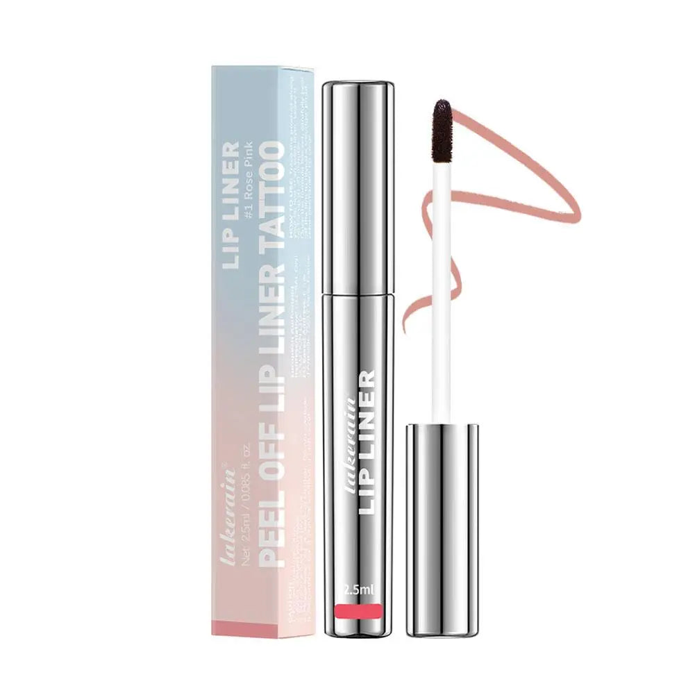 Waterproof Lip Liner Peel Off Tattoo Lipgloss Waterproof Long Lasting Matte Lip Tint Brown Contour Tear-off Lips Stain Cosmetic