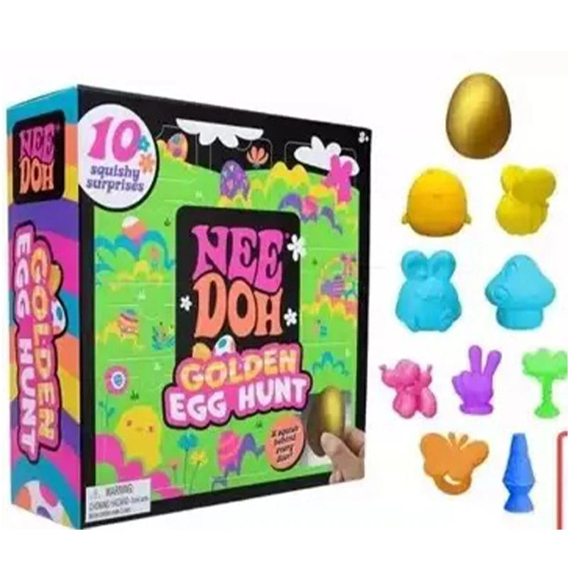 Needoh Golden Egg Treasure Hunt Blind Box Needoh Fidget Toys Anti-stress Sensory Squeeze surprises Toy gifts For Kids Adults
