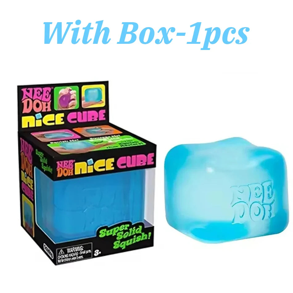 2026 HOT NeeDoh Nice Cube 2.17" Super Solid Squish Sensory Squeeze Toy Stress Anxiety Relief Calming Fidget Toy For Adults Gifts