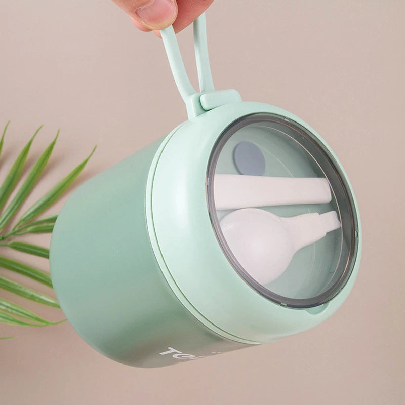 Stainless Steel Insulated Soup Thermos with Spoon Lunch Box Vacuum Cup Food Warmer Thermal Jar Container Cooler