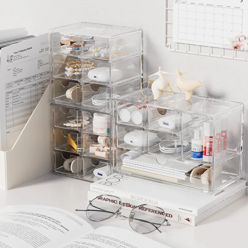 Cosmetics Organization Storage Box Multifunctional Skin Care Product Box Cosmetics Jewelry Storage Makeup Box