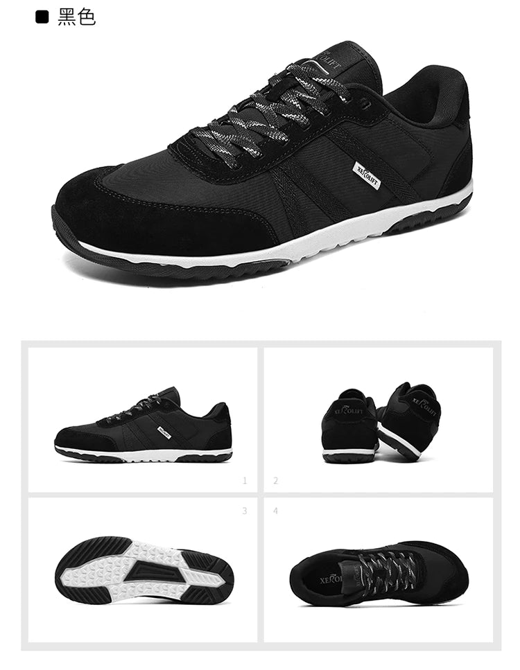 Men Spring and Autumn Oversized Wide Toe Shoes Barefoot Casual Shoes Popular Flat Sneaker Outdoor hiking driving Footwear