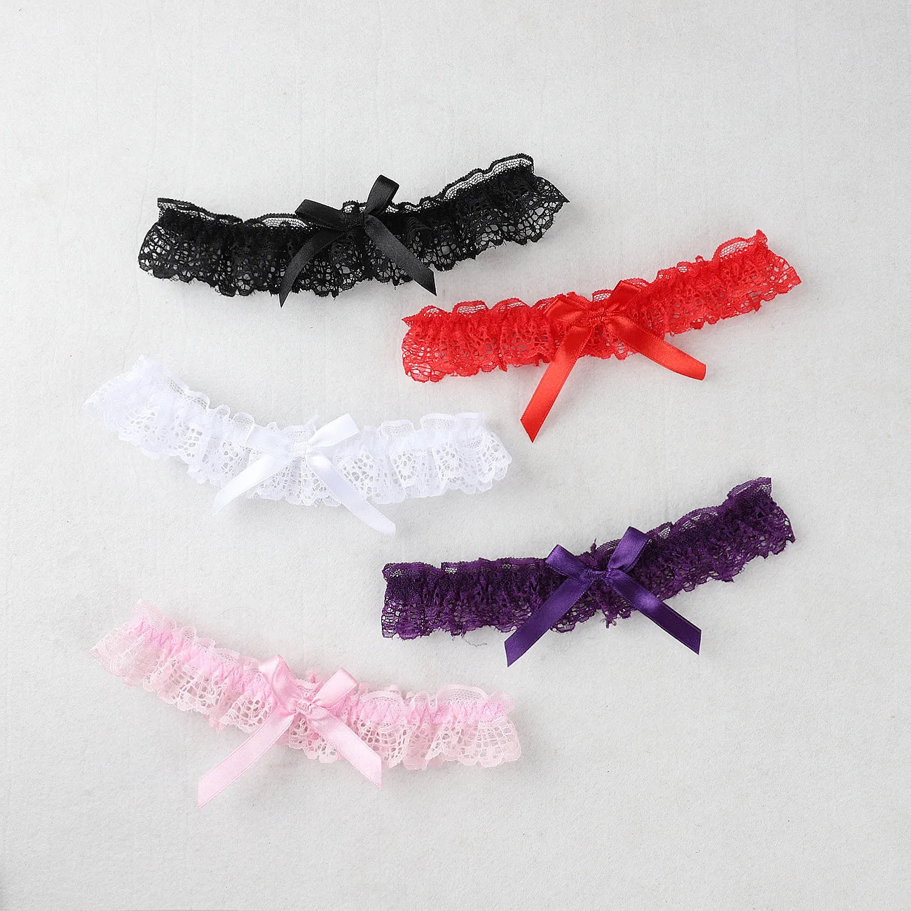 Lingerie Wedding Gift Party Bride Wedding Leg Flower Sexy Lace Elastic Leg Garter Belt With Ribbon Bow Suspender Thigh Harness