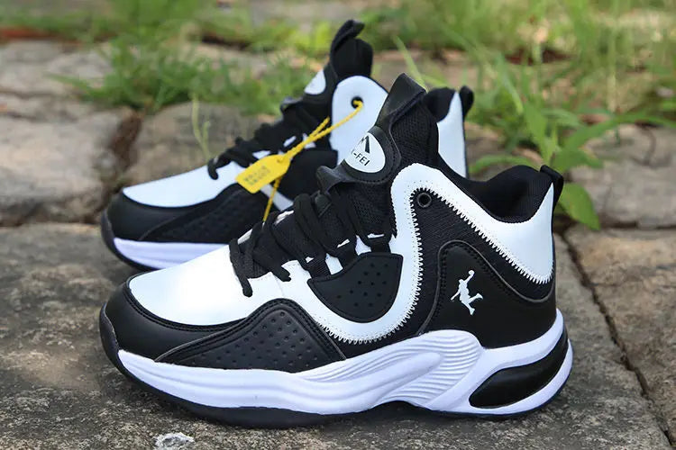 Men's High-Top Basketball Shoes New Wear-Resistant Sports Sneakers Athletic Outdoor Casual Training Boots