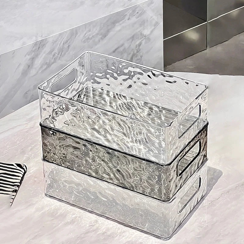 Stackable Storage Box, Acrylic Organizer, Cosmetic Organizer for Cosmetics and Beauty Products for Dressers, Bathrooms, Cabinets