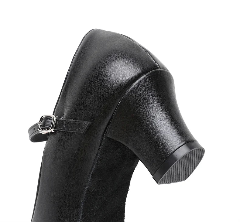 New women's dance shoes Latin party Social Dancing tango jazz elegant dance shoes closed toe black modern dance shoes 35-45