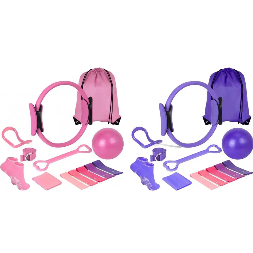 13Pcs/Set Yoga Pilates Fitness Kit Portable Professional Training Equipment Weight Loss Body Shaping Home Fitness Tools