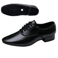 Men Modern Dance Shoes Man Outdoor Dance Leather Latin Jazz Shoes Indoor Suede Sole 2.5CM Heels Ballroom Waltz Shoes Stage Wear