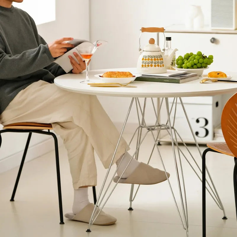Portable Dining Table Folding Round Tables Kitchen Simple Removable Space Saves Modern Living Room and Dining Room Furniture