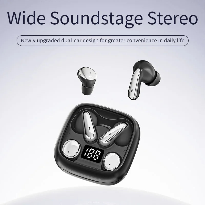 Wireless Bluetooth Earbuds Dual 2-in-1 In-ear for Sleep Running Sports Long Battery Life Couple Set