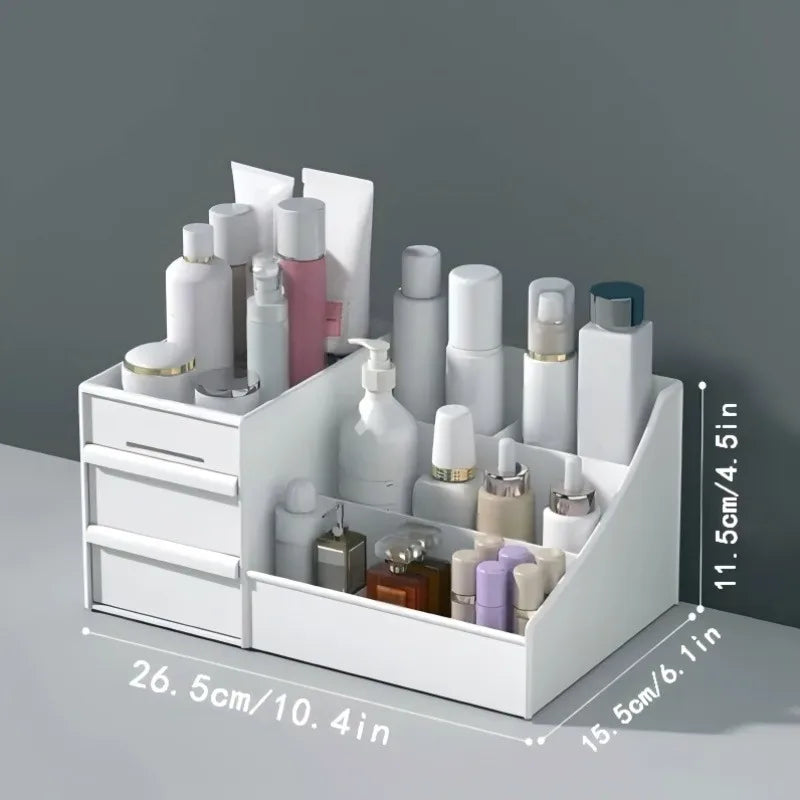 Multi-Drawer Cosmetic Storage Box, Multi-Layer Desktop Organizer, Large Capacity for Cosmetics, Skincare, Perfume & Makeup Tools