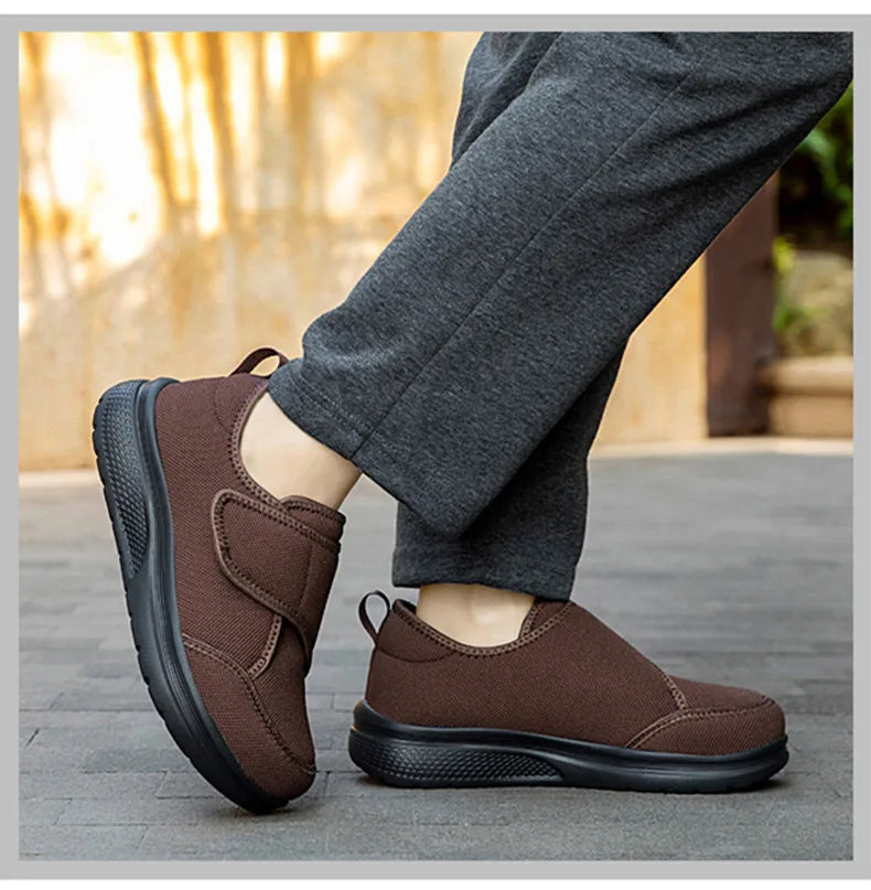 New Wide Toe Men's Barefoot Shoes Orthopedics Wide Feet Swollen Shoes Comfortable Diabetic Shoe Walking Shoes Men's Shoes