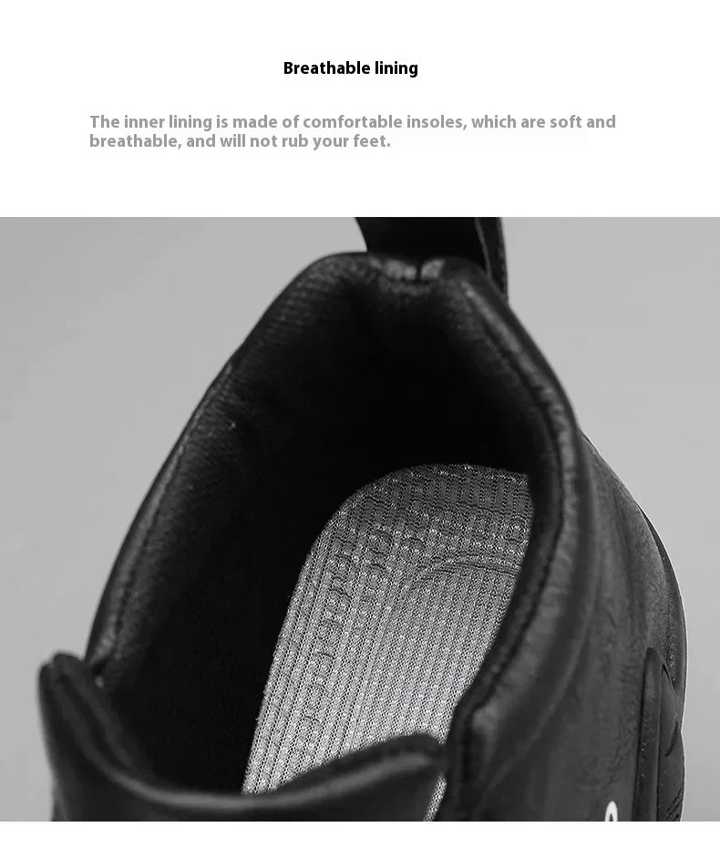 Men's Leather Shoes Ankle Boots Casual Leather Loafers Zipper Comfortable Formal Flat Solid Color White Shoes Driving Moccasins