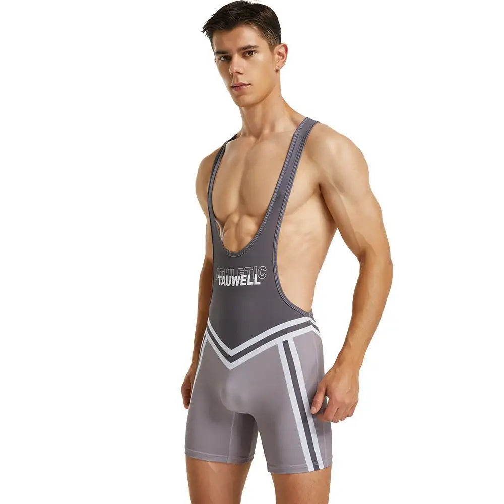 SEOBEAN Mens Undershirts Bodysuit Wrestling Singlet Fitness Workout One-piece Vest Bodywear Underwear Bodybuilding Jumpsuit