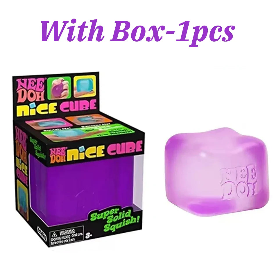2026 HOT NeeDoh Nice Cube 2.17" Super Solid Squish Sensory Squeeze Toy Stress Anxiety Relief Calming Fidget Toy For Adults Gifts